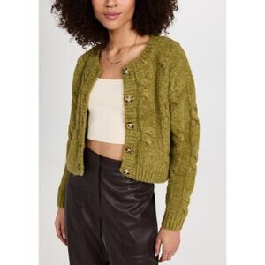 Line & Dot Olive Green Sweater